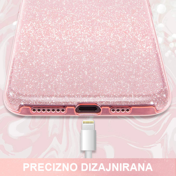 Maska Crystal Dust za Xiaomi Redmi Note 14 Pro Plus 5G (EU) srebrna - Slika 2