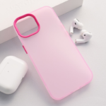Maska Electro Glow Frame za iPhone 13 roze - Slika 5