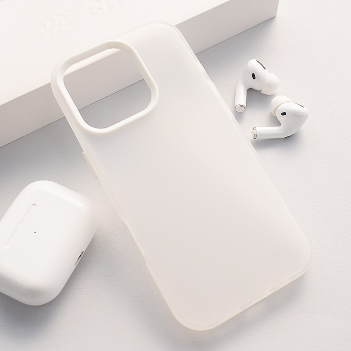 Maska Electro Glow Frame za iPhone 16 Pro bela - Slika 5