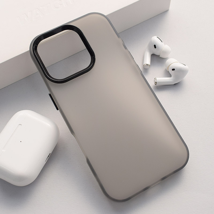 Maska Electro Glow Frame za iPhone 16 Pro crna - Slika 5