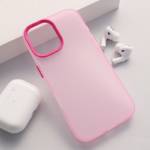 Maska Electro Glow Frame za iPhone 16 roze - Slika 5