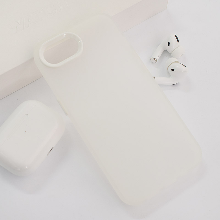 Maska Electro Glow Frame za iPhone 16e bela - Slika 5
