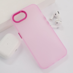 Maska Electro Glow Frame za iPhone 16e roze - Slika 5
