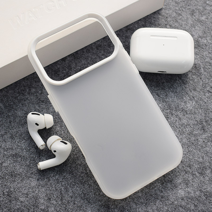 Maska Electro Glow Frame za iPhone 17 Pro Max bela - Slika 5