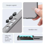 Maska Electro Glow Frame za Samsung A07/ A075F bela - Slika 2