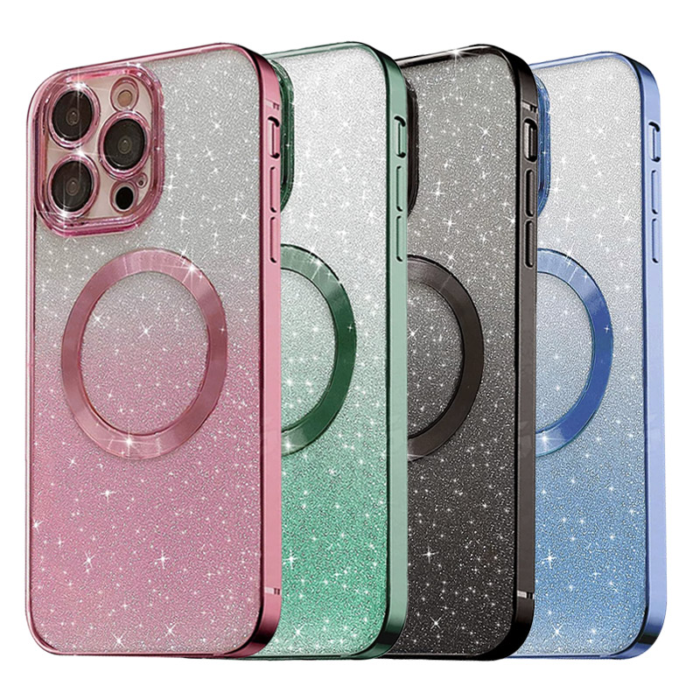 Maska Mag Case Electroplated za iPhone 13 crna - Slika 7
