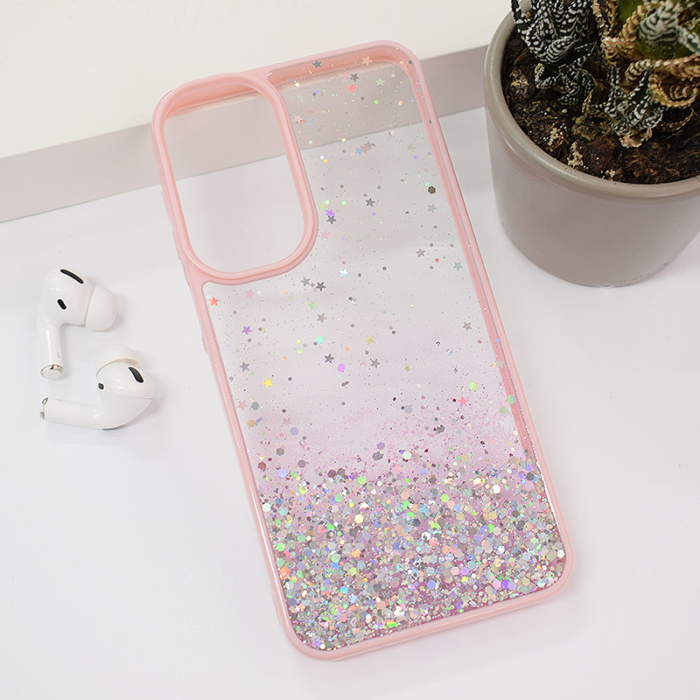 Maska Frame Glitter za Samsung A16 5G/ A166B roze - Slika 6