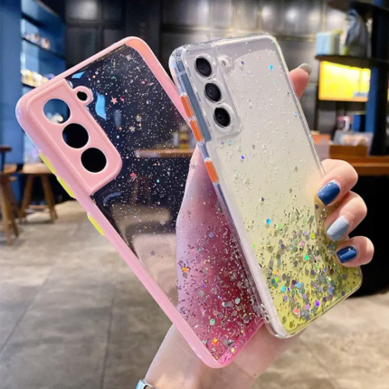 Maska Frame Glitter za Xiaomi Redmi 13C 4G/ Poco C65 4G crna