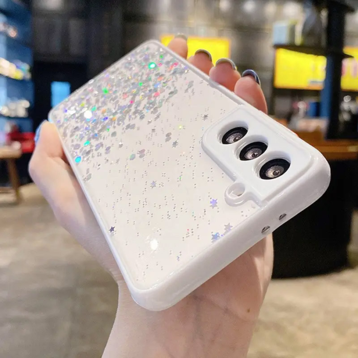 Maska Frame Glitter za Xiaomi Redmi 13C 4G/ Poco C65 4G crna - Slika 2