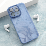 Maska Glitter Feather za iPhone 16 Pro plava