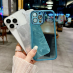 Maska Glitter Feather za iPhone 16 Pro plava - Slika 5