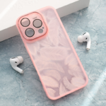 Maska Glitter Feather za iPhone 16 Pro roze