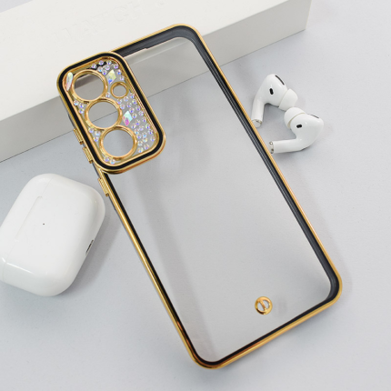 Maska Luxury Crystal Clear za Samsung A55 5G/ A556B crna