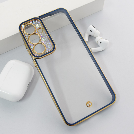 Maska Luxury Crystal Clear za Samsung A55 5G/ A556B plava