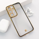 Maska Luxury Crystal Clear za Samsung S25/ S931B crna