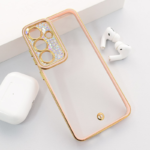 Maska Luxury Crystal Clear za Samsung S25/ S931B roze