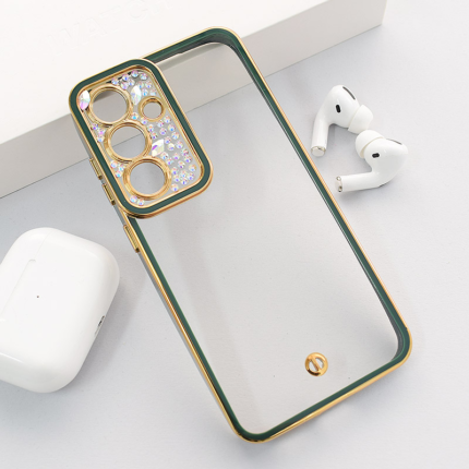 Maska Luxury Crystal Clear za Samsung S25/ S931B zelena