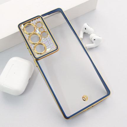 Maska Luxury Crystal Clear za Samsung S25 Ultra/ S938B plava