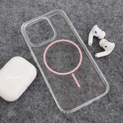 Maska Mag Case Clear Slim za iPhone 16 Pro roze