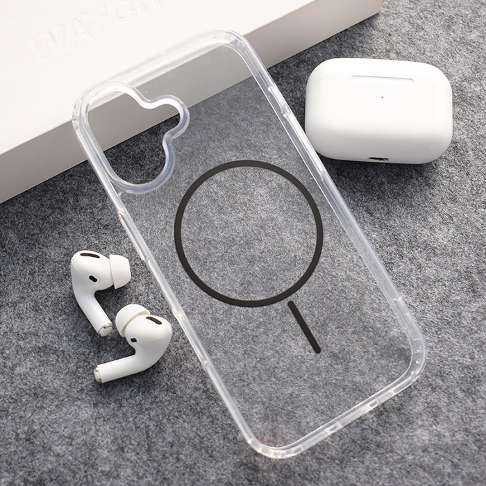 Maska Mag Case Clear Slim za iPhone 17 crna - Slika 3