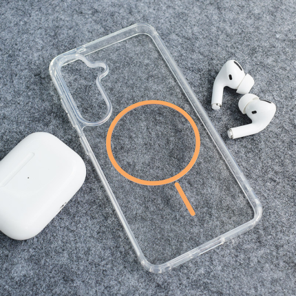 Maska Mag Case Clear Slim za Samsung A16 5G/ A166B narandzasta