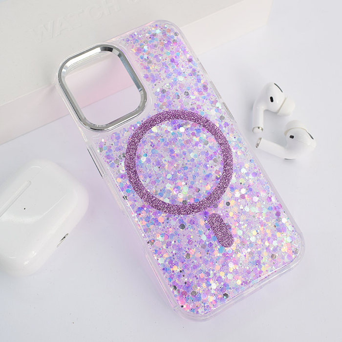 Maska Mag Case Glue za iPhone 15/ 16 ljubicasta - Slika 6