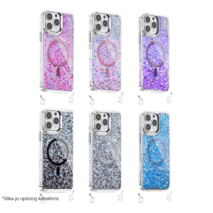 Maska Mag Case Glue za iPhone 15/ 16 svetlo roze