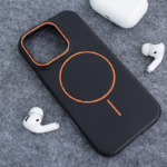 Maska Mag Case Summer Beats za iPhone 16 Pro crno narandzasta - Slika 5