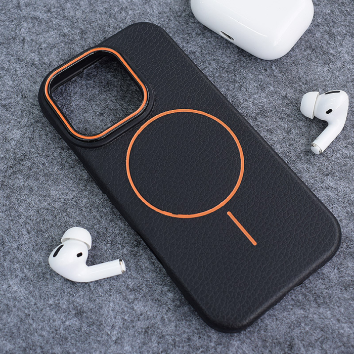 Maska Mag Case Summer Beats za iPhone 16 Pro crno narandzasta - Slika 5