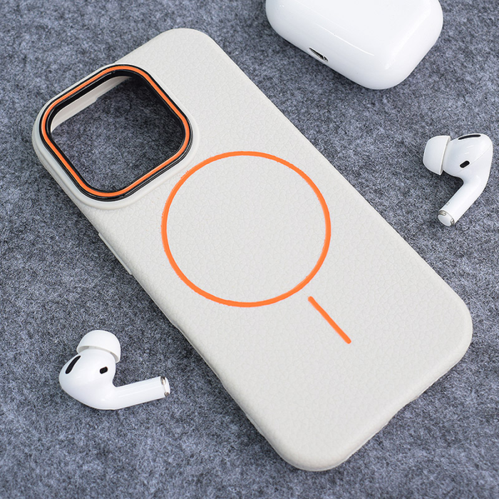 Maska Mag Case Summer Beats za iPhone 16 Pro krem narandzasta - Slika 5