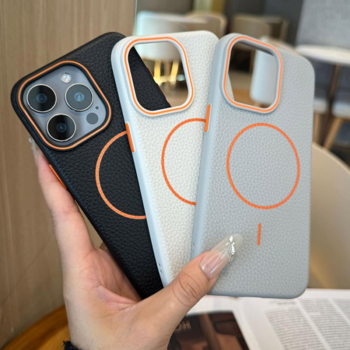 Maska Mag Case Summer Beats za iPhone 16 Pro Max roze narandzasta - Slika 2