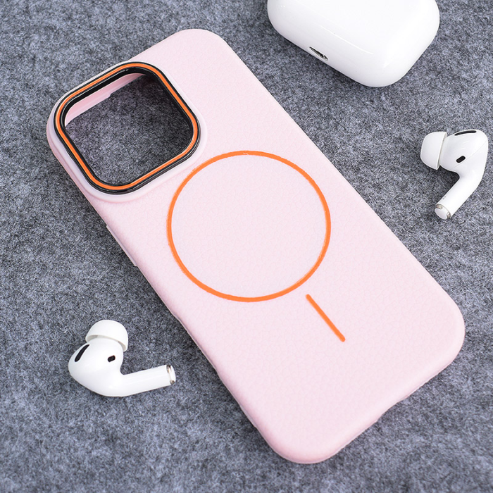 Maska Mag Case Summer Beats za iPhone 16 Pro Max roze narandzasta - Slika 5