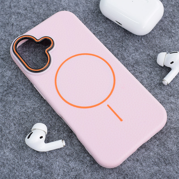 Maska Mag Case Summer Beats za iPhone 16 roze narandzasta - Slika 5