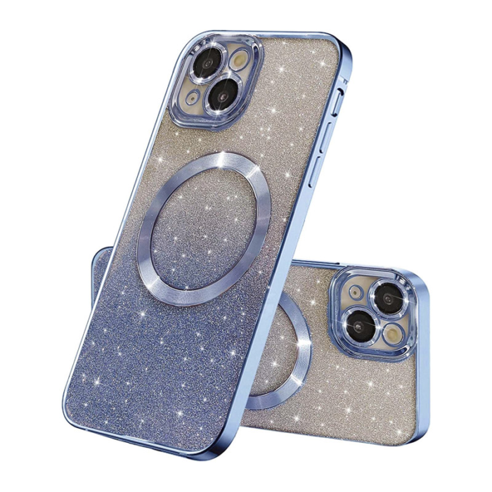 Maska Mag Case Electroplated za iPhone 13 plava - Slika 6