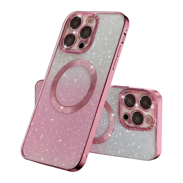 Maska Mag Case Electroplated za iPhone 14 Pro roze - Slika 7