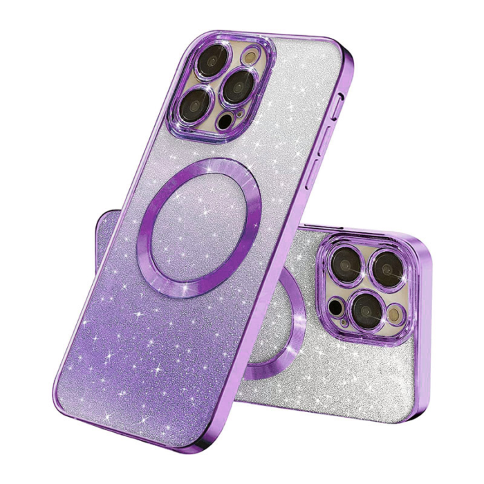 Maska Mag Case Electroplated za iPhone 16 Pro Max ljubicasta - Slika 7