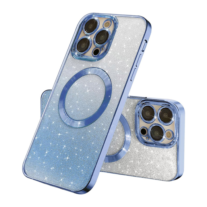 Maska Mag Case Electroplated za iPhone 16 Pro Max plava - Slika 7
