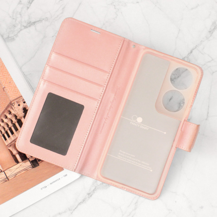 Maska na preklop Hanman Mill za Honor X7b roze