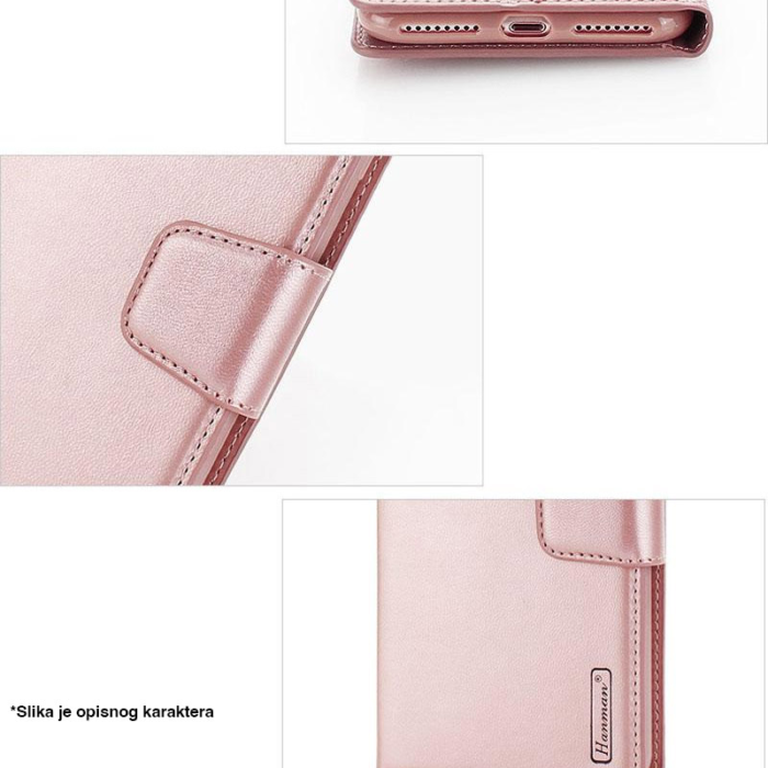 Maska na preklop Hanman Mill za Honor X7b roze - Slika 2