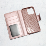 Maska na preklop Hanman Mill za iPhone 13 Pro Max roze