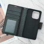 Maska na preklop Hanman Mill za iPhone 15 Pro crna