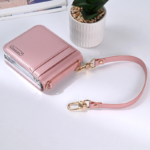 Maska na preklop Hanman Mill za Samsung Galaxy Z Flip 7/ F766B roze