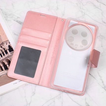 Maska na preklop Hanman Mill za Xiaomi 14 Ultra roze