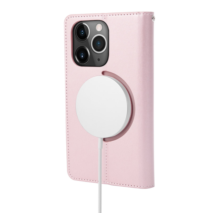 Maska na preklop Hanman Miny Mag Case za iPhone 14 Pro Max roze.