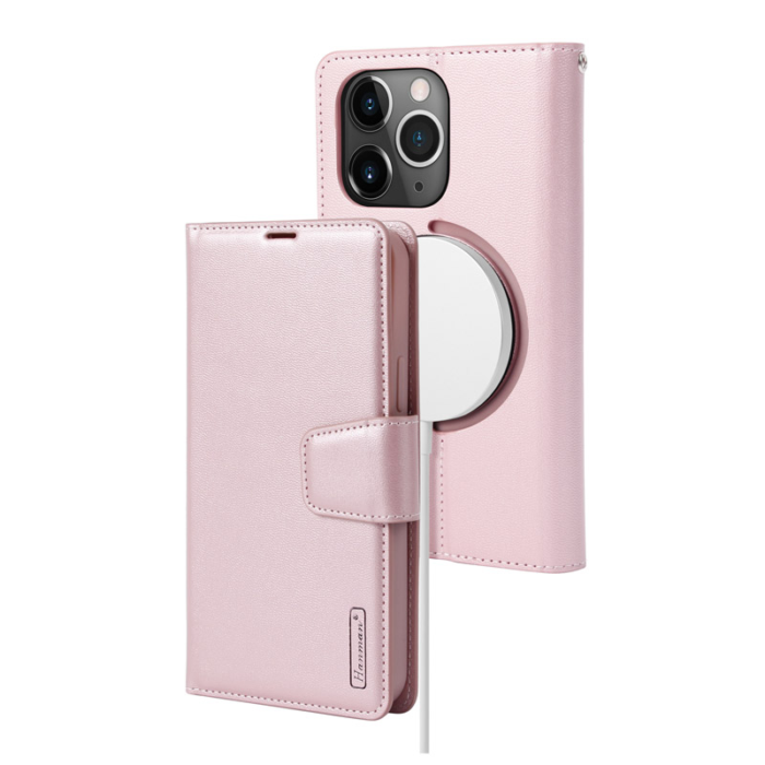 Maska na preklop Hanman Miny Mag Case za iPhone 14 Pro Max roze. - Slika 6