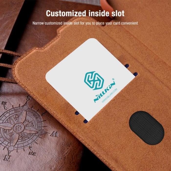 Maska na preklop Nillkin Qin Pro za Samsung S25 Ultra/ S938B crna - Slika 9