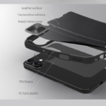 Maska na preklop Nillkin Qin Prop za iPhone 16 crna - Slika 10