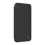 Maska na preklop Nillkin Qin Prop za iPhone 16 Pro Max (Plain Leather) crna