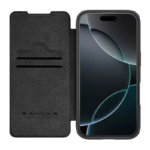 Maska na preklop Nillkin Qin Prop za iPhone 16 Pro Max (Plain Leather) crna - Slika 2