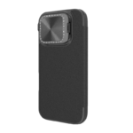 Maska na preklop Nillkin Qin Prop za iPhone 16 Pro (Plain Leather) crna - Slika 3